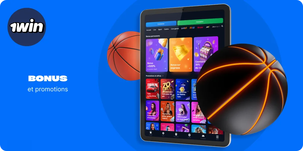1win offre des promotions attrayantes pour les joueurs de Côte d'Ivoire qui suivent les matchs de basket-ball