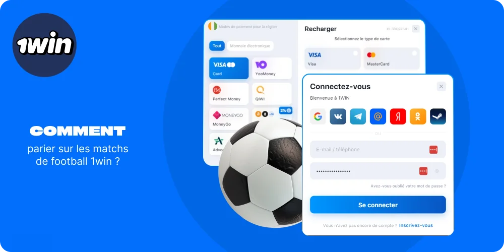 Pour commencer à parier sur 1win, les joueurs de Côte d'Ivoire doivent s'inscrire, effectuer un dépôt et sélectionner un événement sur lequel parier