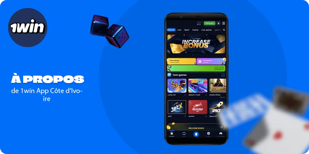 Tout sur l'application 1win Côte d'Ivoire
