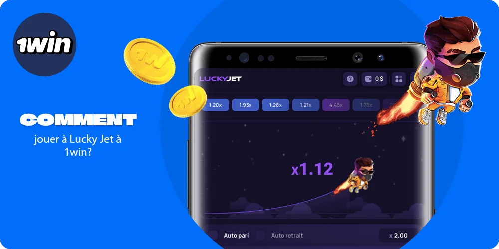 Étapes simples pour jouer à Lucky Jet à 1win