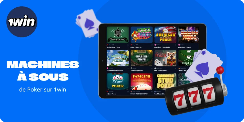 1win propose aux joueurs de Côte d'Ivoire des machines à sous de poker avec un mode démo, parfait pour s'entraîner à jouer