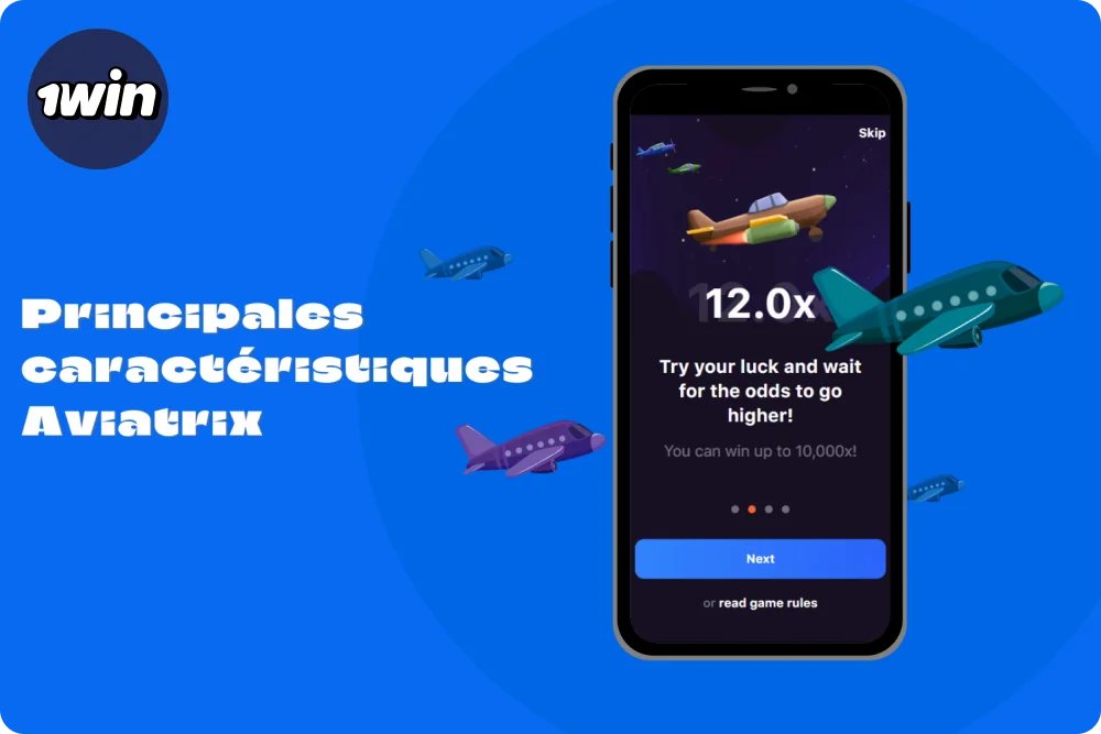 Aviatrix 1win est un jeu simple mais addictif pour une expérience de jeu agréable